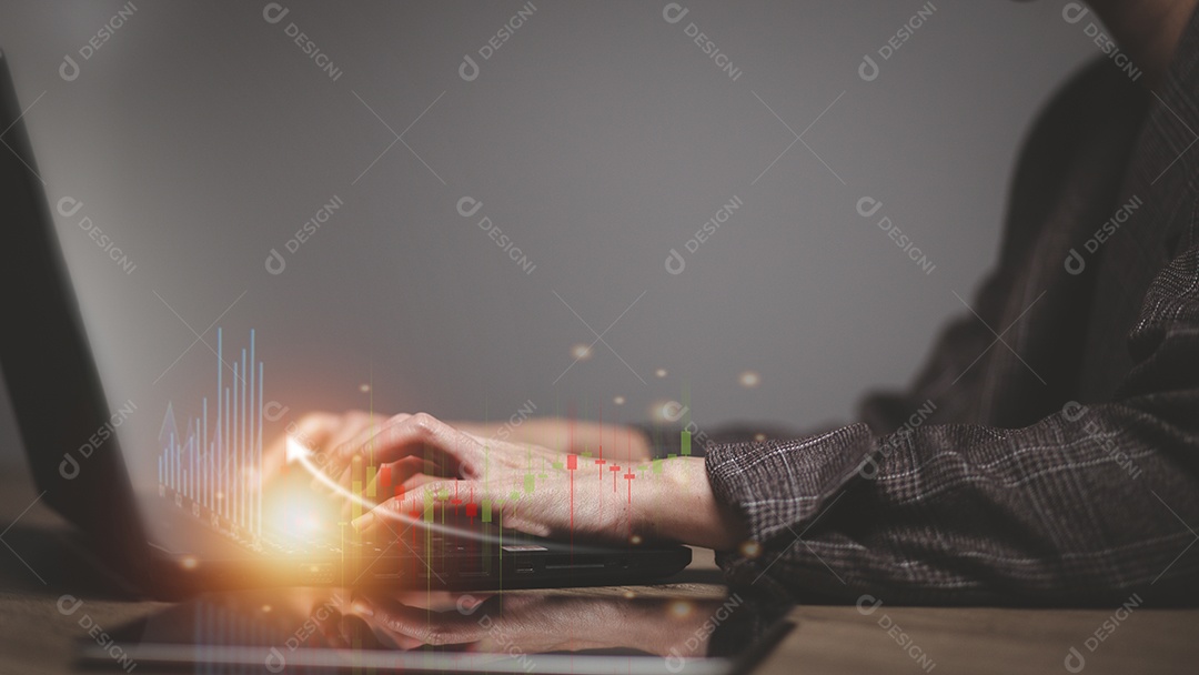 Conceito de inicialização com negócios de ícone e conexão de rede