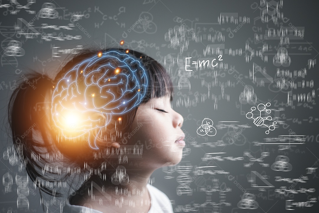 Conceito de tecnologia de educação. EdTech. IA Inteligência Artificial