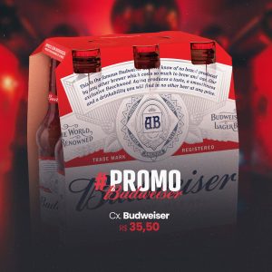 Social Media Bebidas Cerveja Promoção de Budweiser PSD Editável