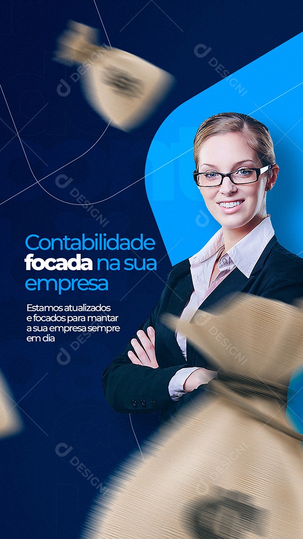 Story Contabilidade Focada na sua Empresa Contabilidade Social Media PSD Editável