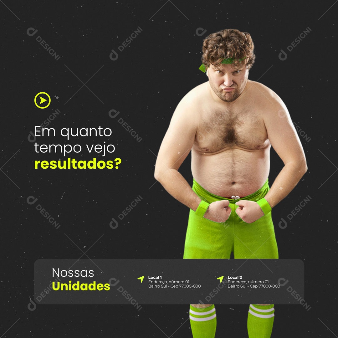 Social Media Academia Enquanto Tempo Vejo o Resultado? PSD Editável