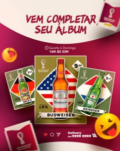 Vem Completar Seu Álbum Com As Melhores Cervejas Social Media PSD Editável