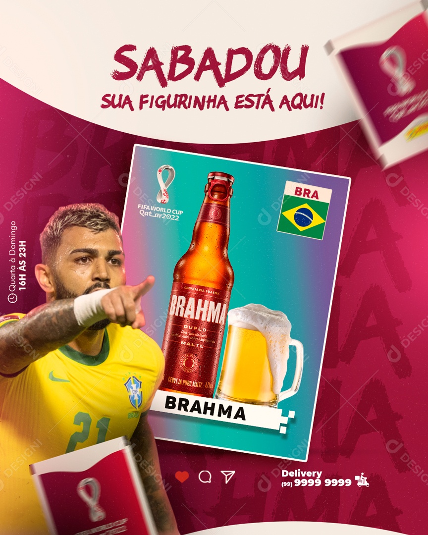 Vem Completar Seu Álbum Com As Melhores Cervejas Social Media PSD Editável