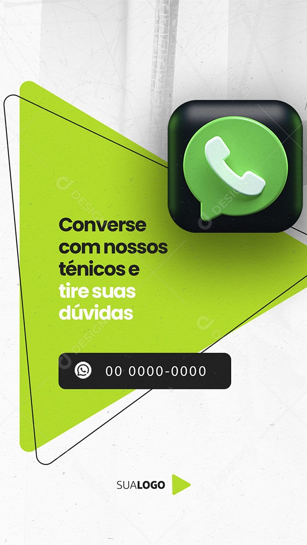 Story Provedor de internet Converse com Nosso Técnicos e Tire sua Dúvidas Social Media PSD Editável
