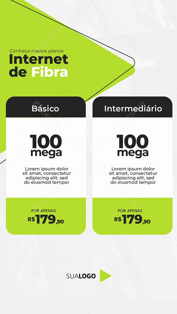 Story Conheça nos Planos Internet de Fibra Provedor Social Media PSD Editável