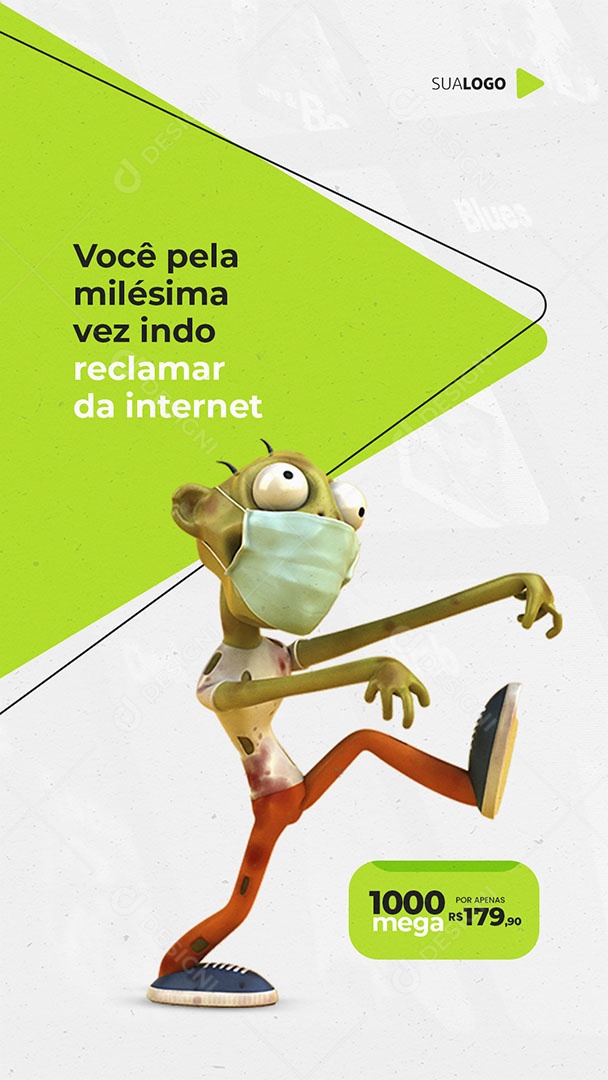 Story Provedor de Internet Social Media PSD Editável
