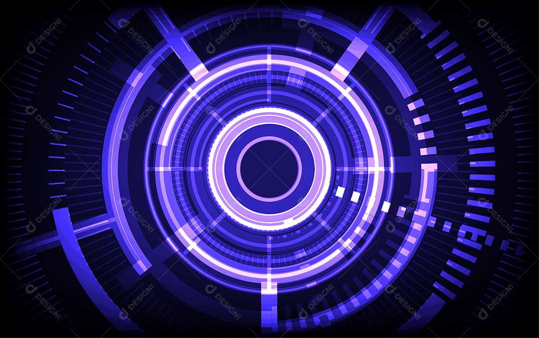 Fundo cibernético abstrato do sistema operacional de tecnologia digital