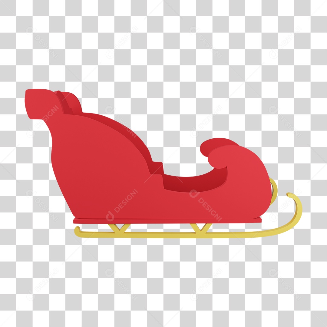 Carrinho de Natal PNG Transparente