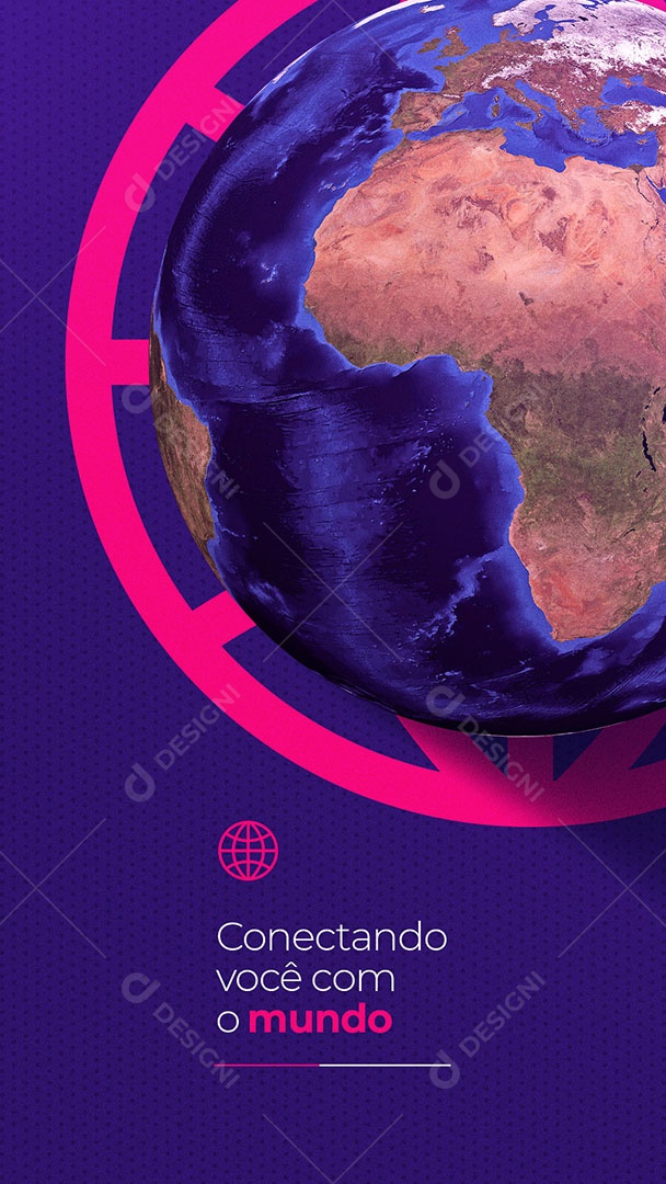 Story Provedor de Internet Conectando Você Com o Mundo Social Media PSD Editável