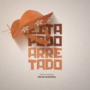 Eita Povo Arretado 08 de Outubro Dia do Nordestino Social Media PSD Editável