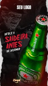 Story Desce a Saideira Antes de Dormir Heineken Social Media PSD Editável
