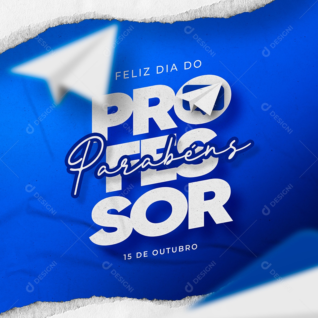 Dia do Professor Dia 15 De Outubro Social Media PSD Editável