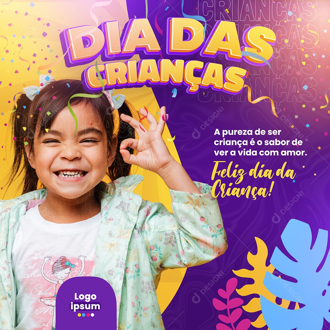 Dia Das Crianças Promoção Em Brinquedos Social Media PSD Editável