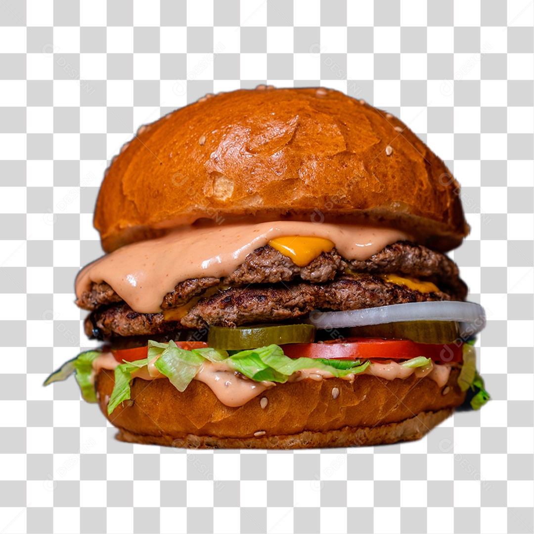Hambúrguer PNG Transparente