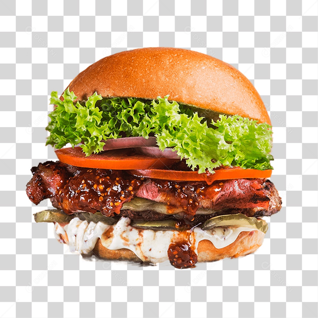 Hambúrguer PNG Transparente