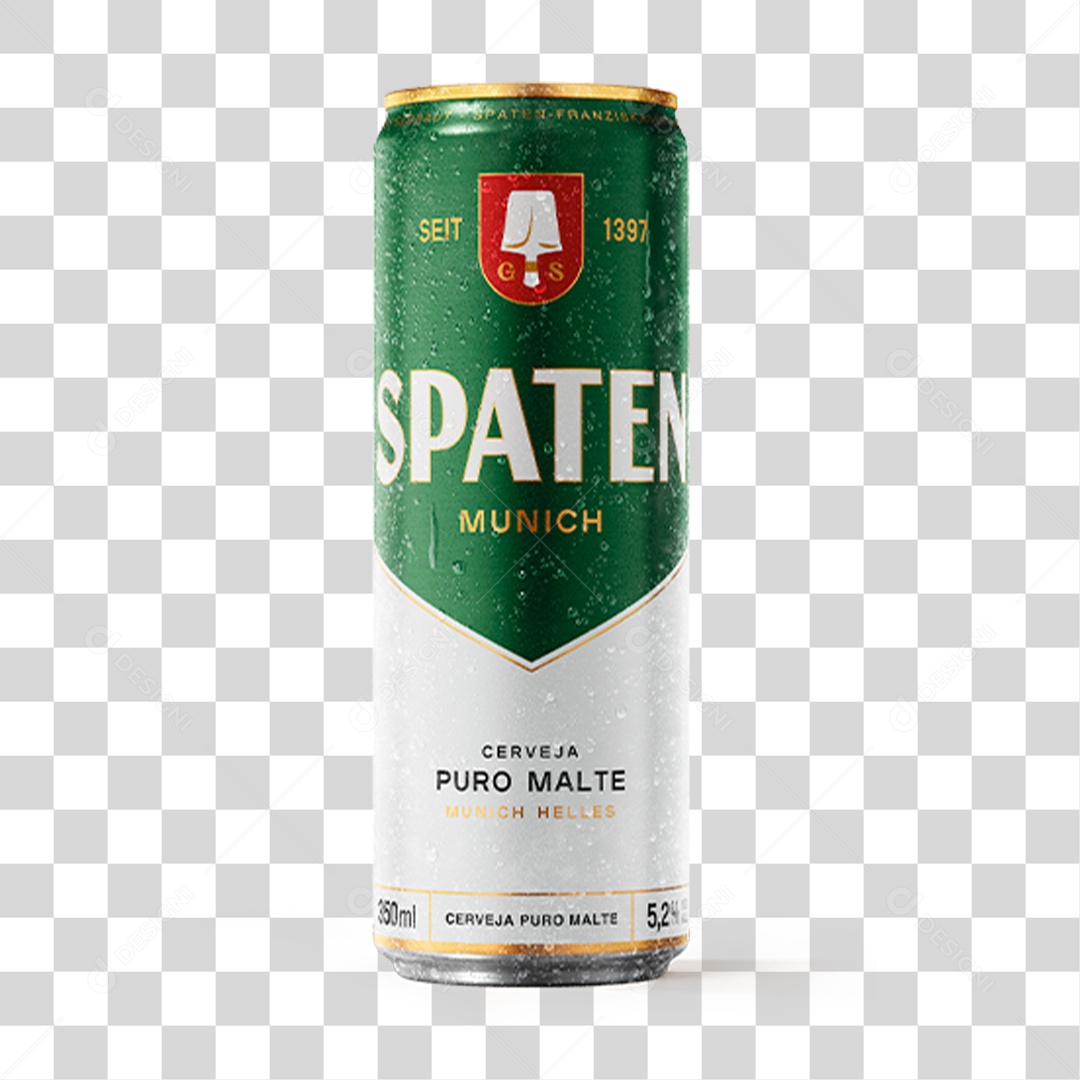 Lata de Spaten PNG Transparente