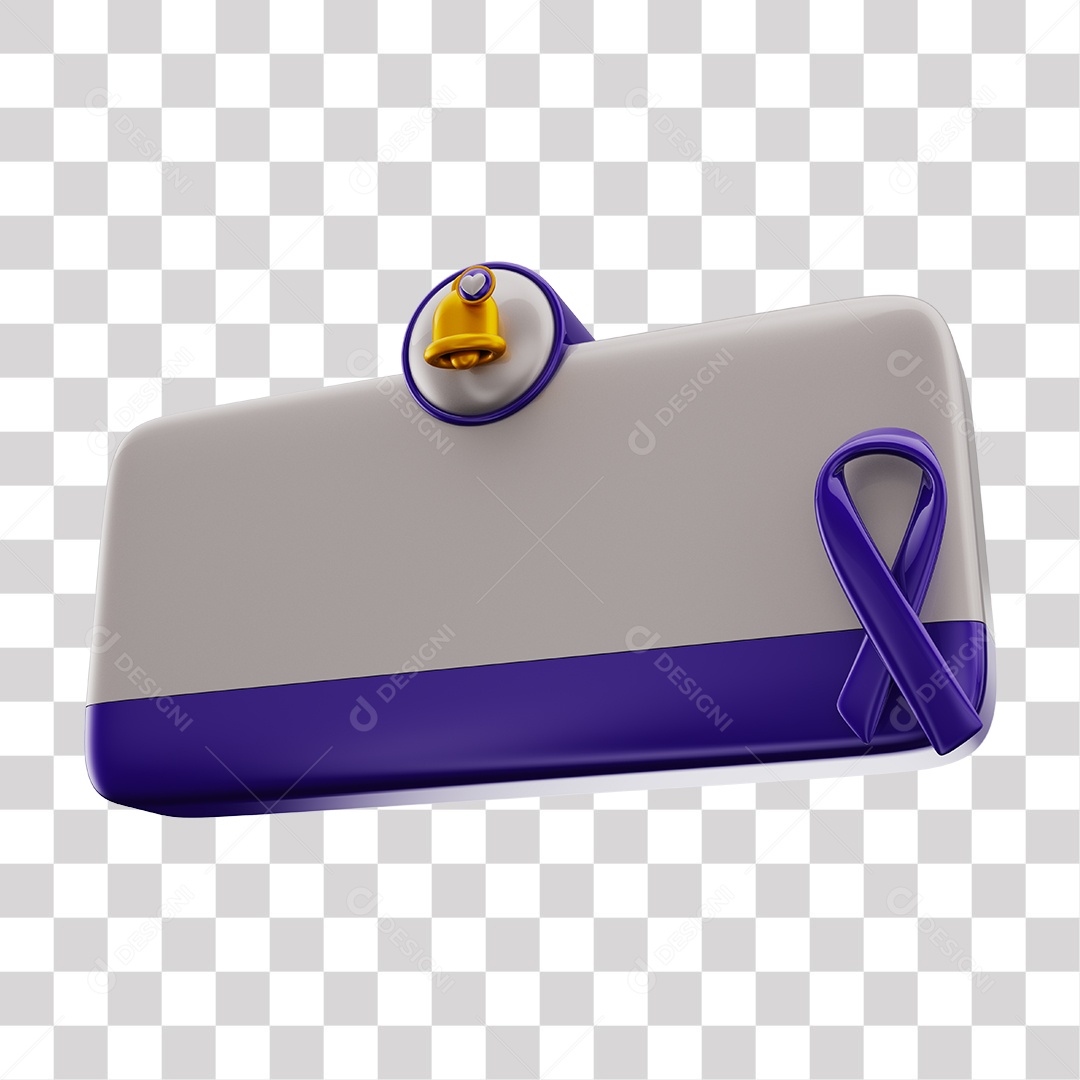 Elemento 3D Tag De Perguntas Redes Sociais Roxa PNG Transparente