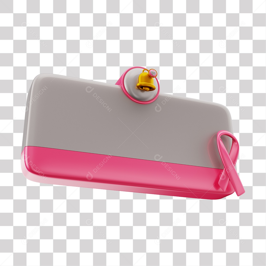 Elemento 3D Tag De Perguntas Redes Sociais Rosa PNG Transparente