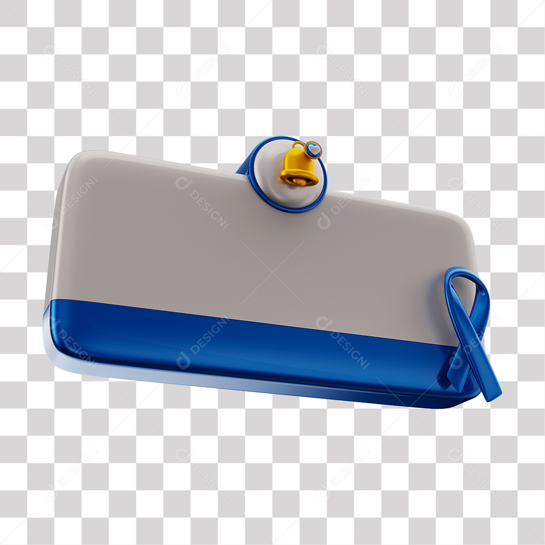 Elemento 3D Tag De Perguntas Redes Sociais Azul PNG Transparente