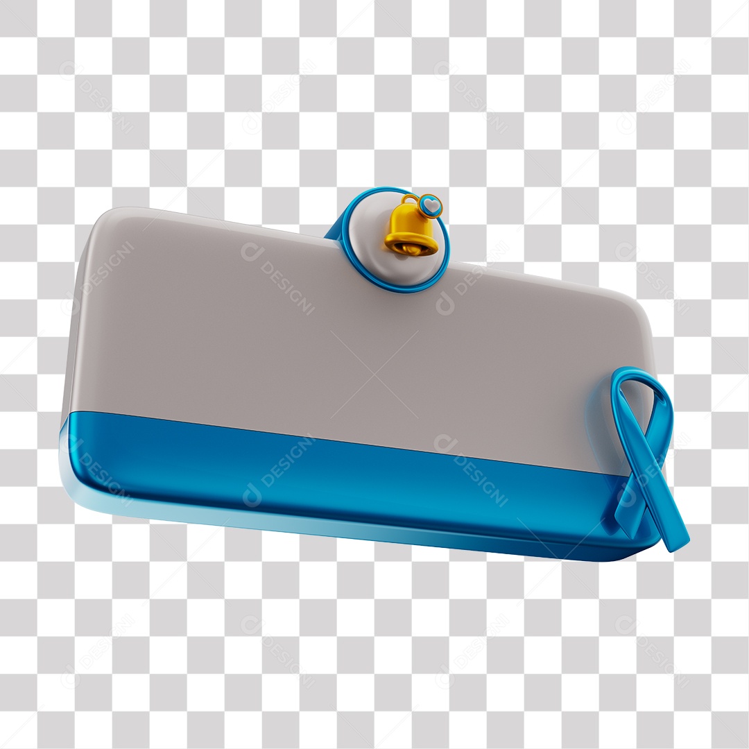 Elemento 3D Tag De Perguntas Redes Sociais Azul PNG Transparente