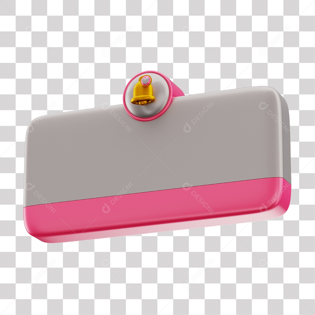 Elemento 3D Tag De Perguntas Redes Sociais Rosa PNG Transparente