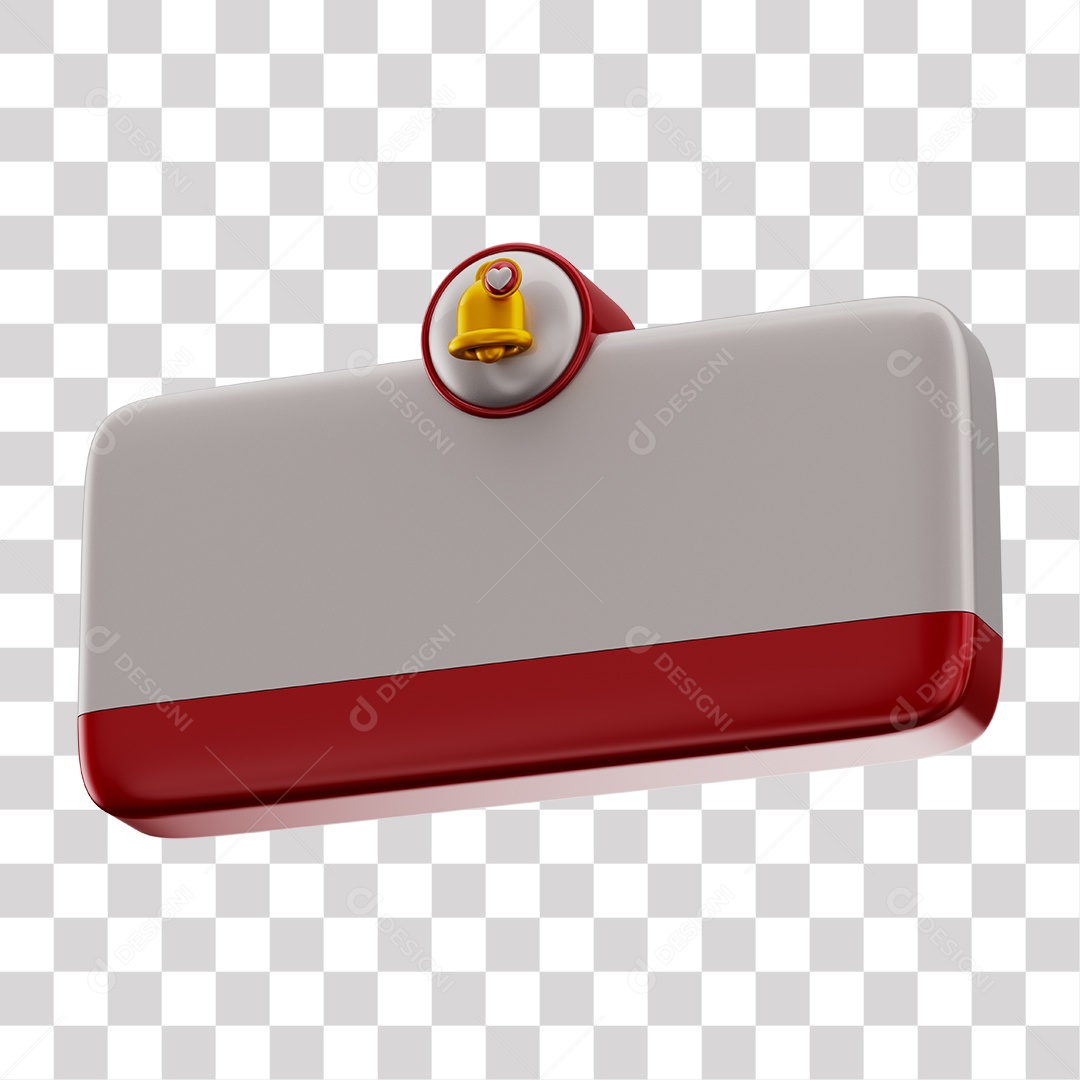 Elemento 3D Tag De Perguntas Redes Sociais Vermelho PNG Transparente