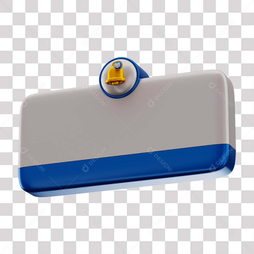 Elemento 3D Tag De Perguntas Redes Sociais Azul PNG Transparente