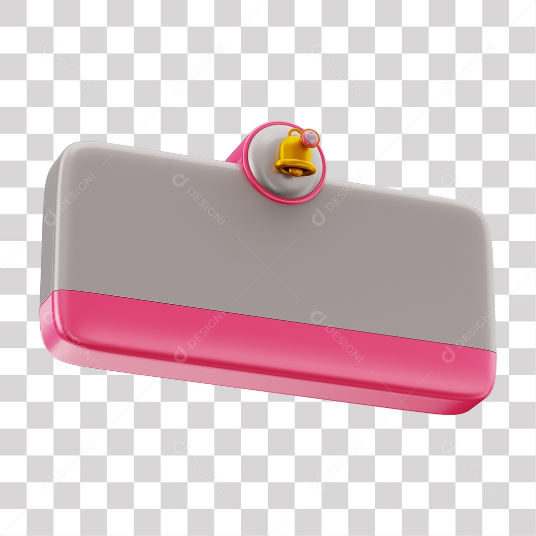 Elemento 3D Tag De Perguntas Redes Sociais Rosa PNG Transparente