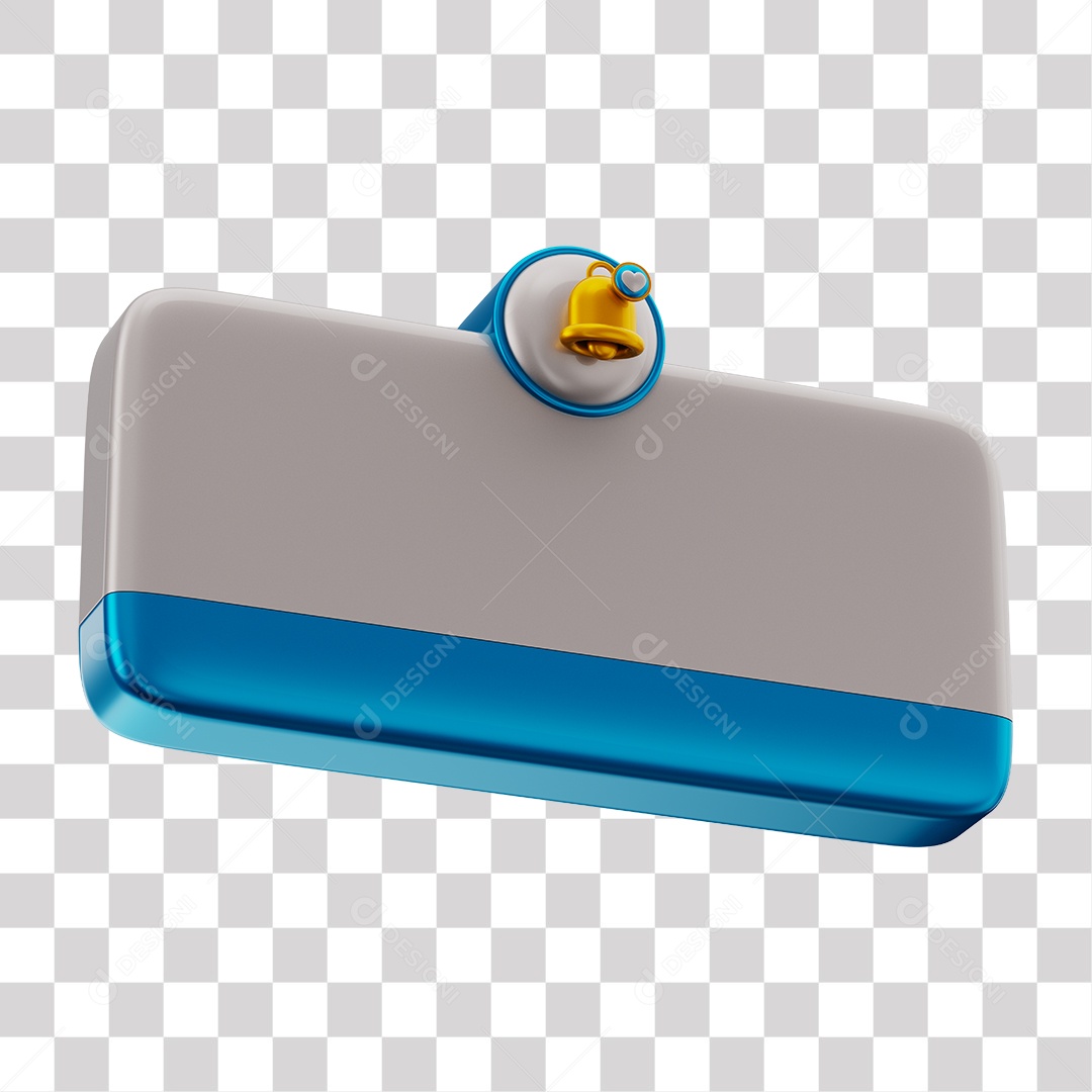 Elemento 3D Tag De Perguntas Redes Sociais Azul PNG Transparente