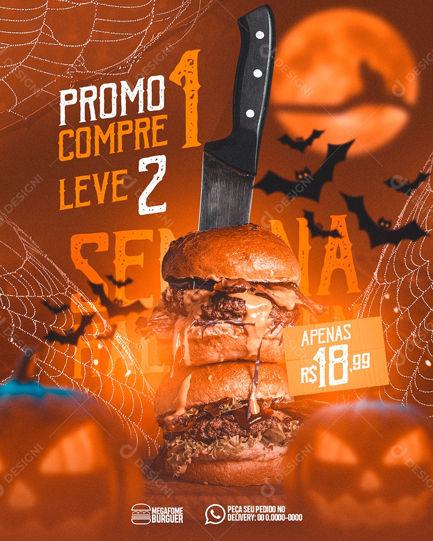 Promoção Promoção Compre 1 Leve 2 Semana Social Media PSD Editável