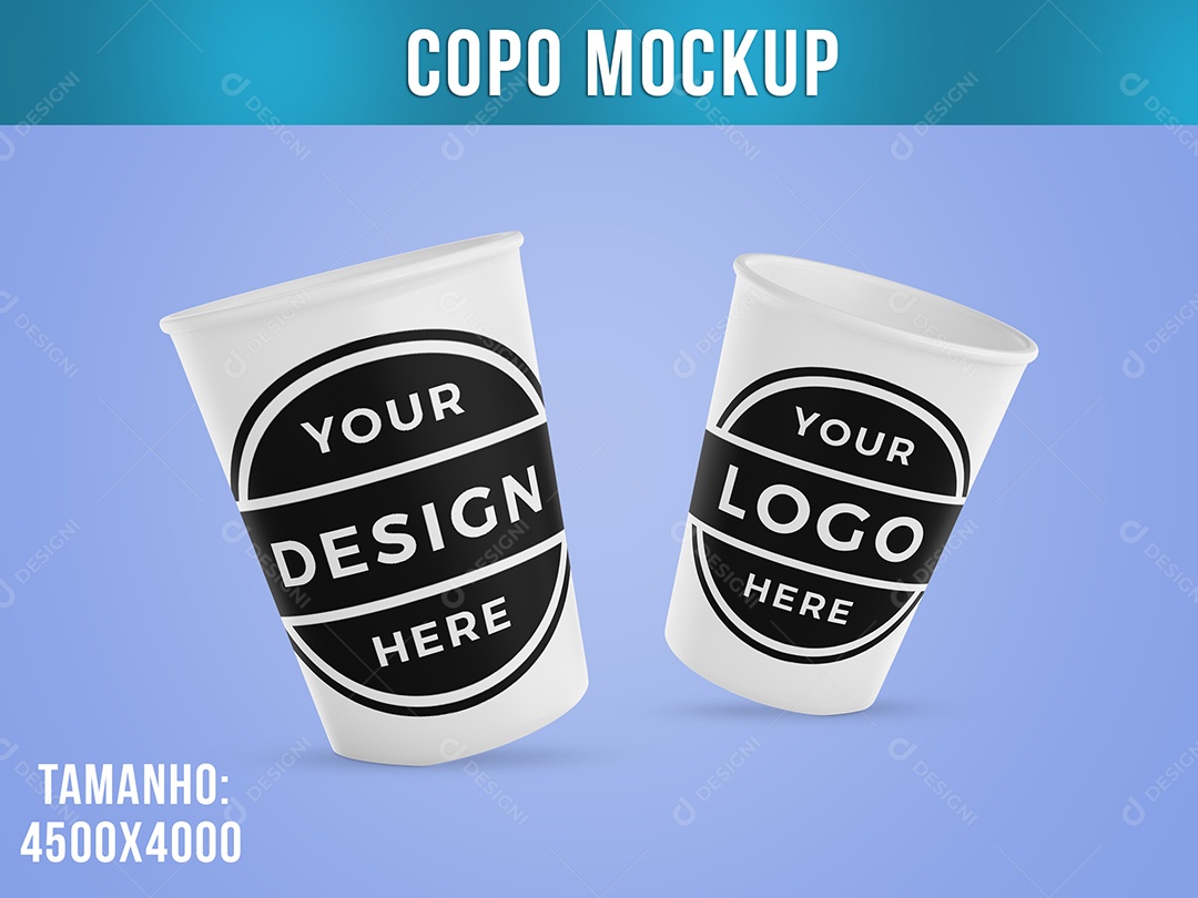 Copo Café Chá Mockup PSD