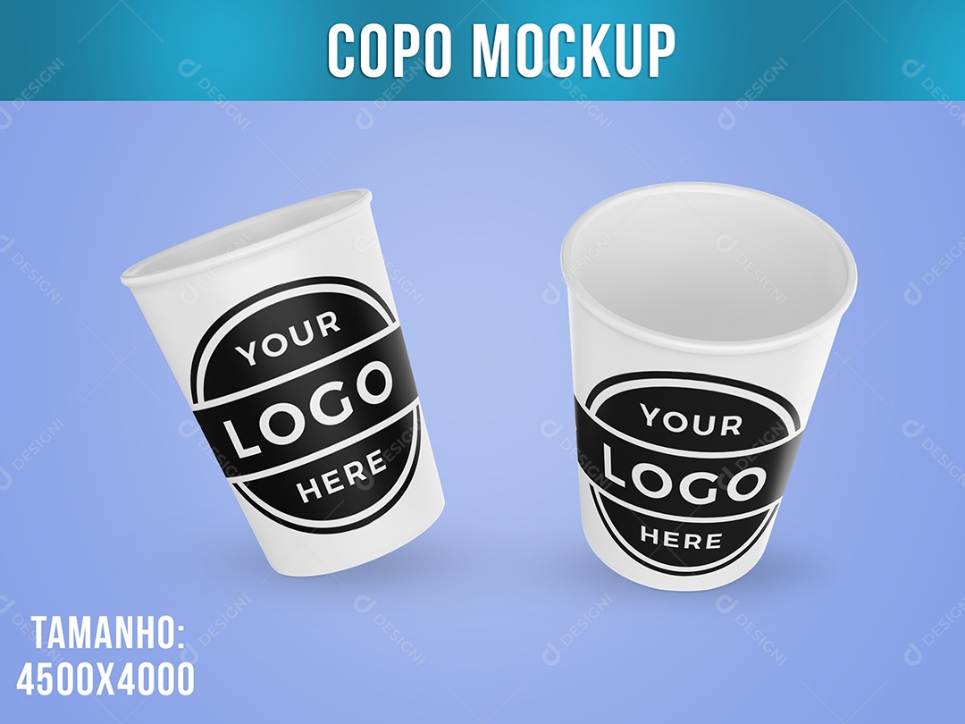Copo Papel Mockup PSD