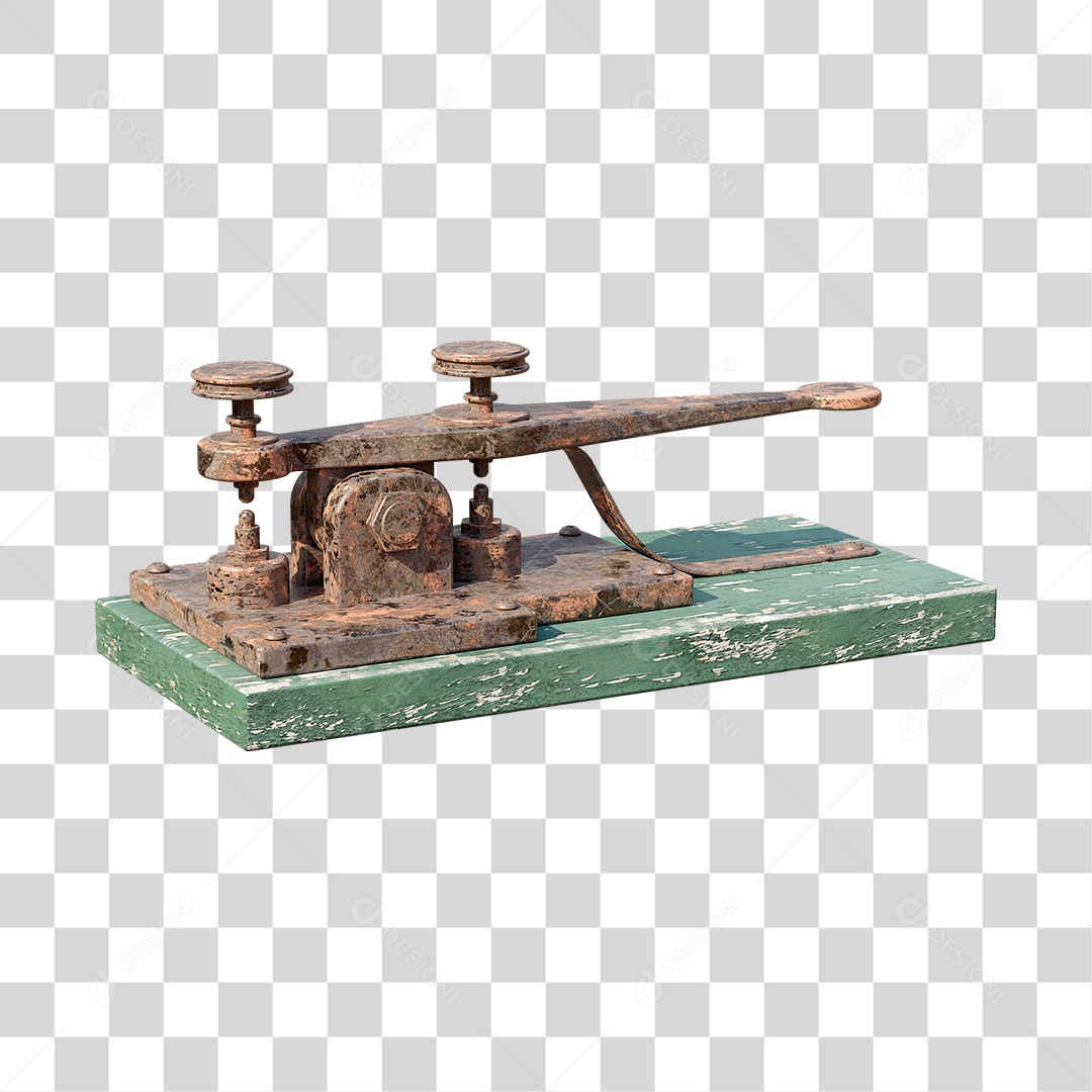 Telégrafo Antigo PSD + PNG