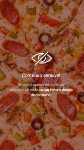 Post Pizzaria Pizza Conteúdo Sensível Story Social Media PSD Editável