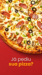 Social Media Pizzaria Já Pediu sua Pizza? Story PSD Editável