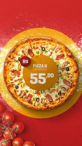 Social Media Story Pizzaria Pizza G PSD Editável