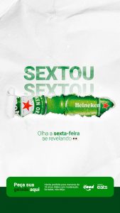 Sextou Com Cerveja Heineken Story Social Media PSD Editável