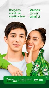 Post Bebidas Cerveja Gelada Heineken Social Media PSD Editável