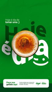 Story Hoje é Dia de Tomar uma Cerveja Heineken Gelada Peça Delivery Social Media PSD Editável