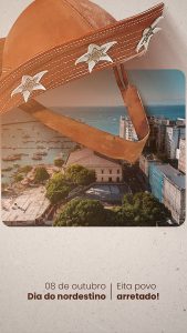 Post Story Dia do Nordestino 08 de Outubro Eita Povo Arretado Social Media PSD Editável