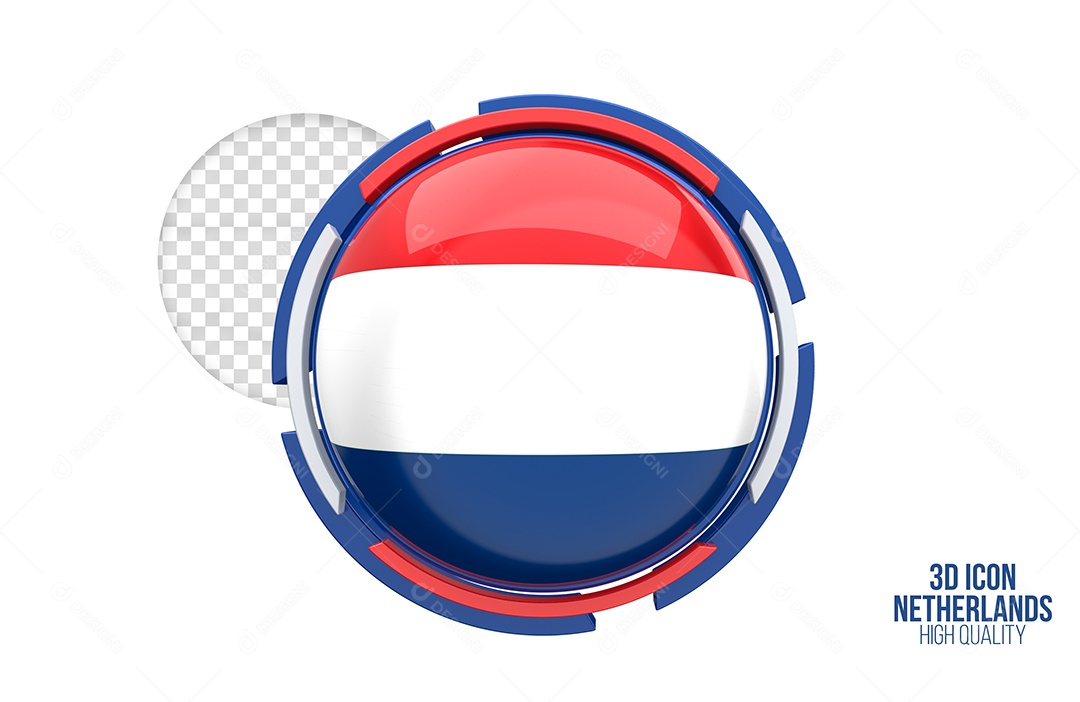 Ícone 3D da Tailândia Elemento para composição PSD