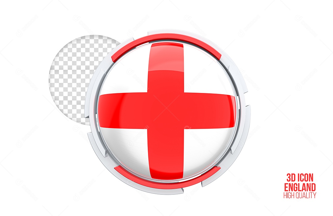 Ícone 3D de Tonga Elemento para composição PSD