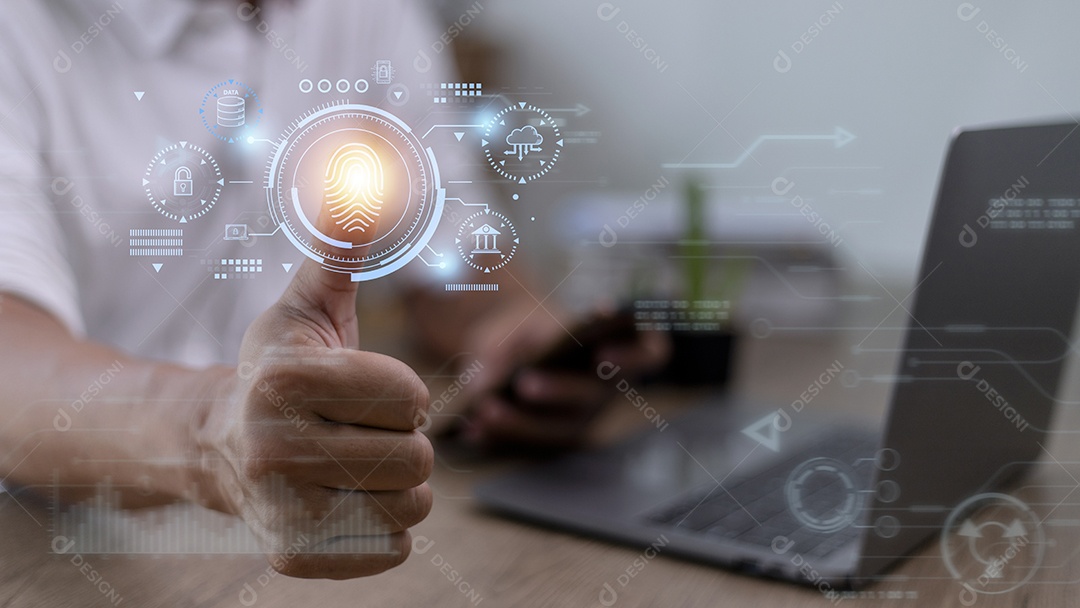 Conceito de assinatura eletrônica, pessoas de negócios assinam eletrônica