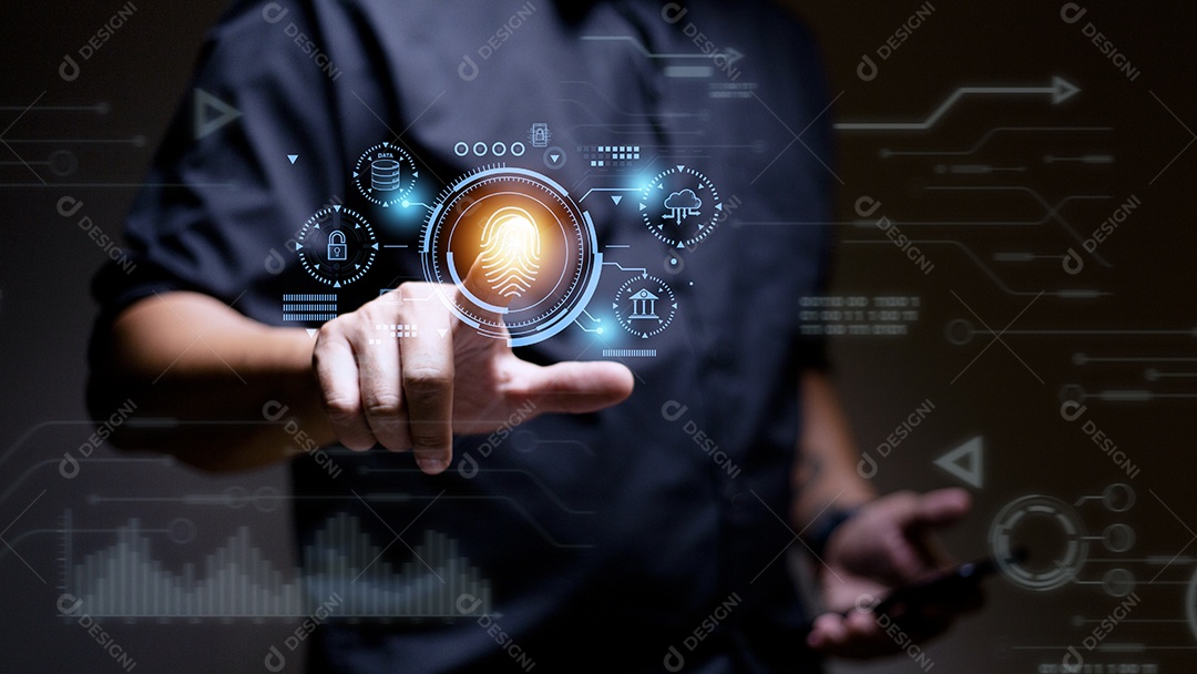 Conceito de assinatura eletrônica, pessoas de negócios assinam eletrônica