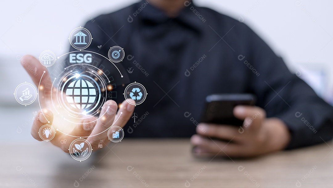 Análise do empresário Negócios de governança social ambiental ESG