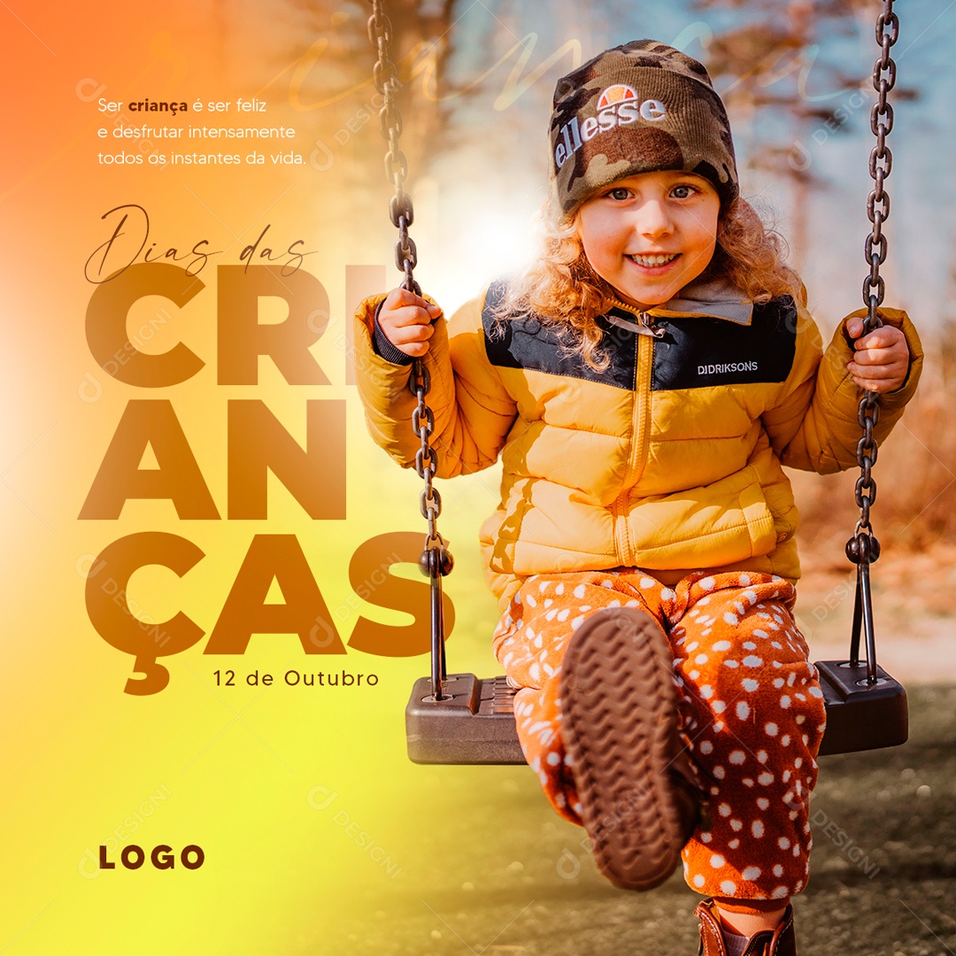 Social Media Dia das Crianças 12 de Outubro PSD Editável