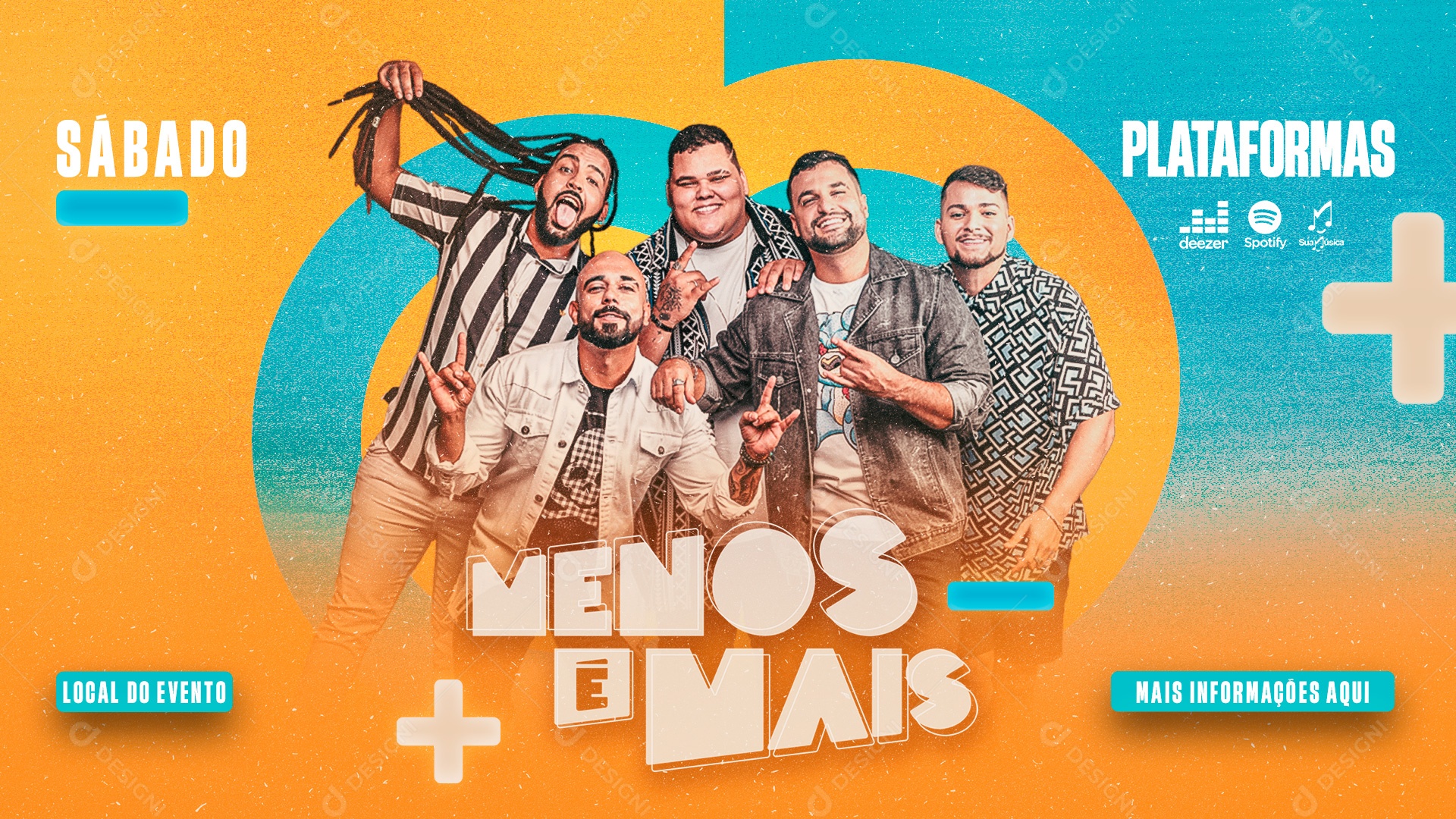 Flyer Menos é Mais Sábado Venha Participar Social Media PSD Editavel