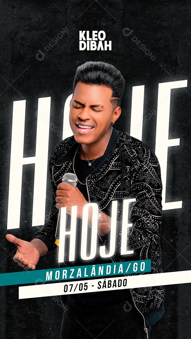 Flyer Agenda Julho Kleo Dibah Shows Social Media PSD Editável
