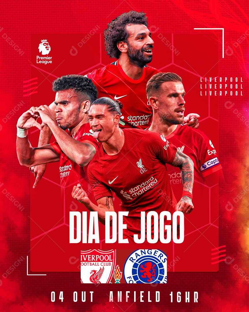 Flyer Dia De Jogo Copa Do Mundo Social Media PSD Editável