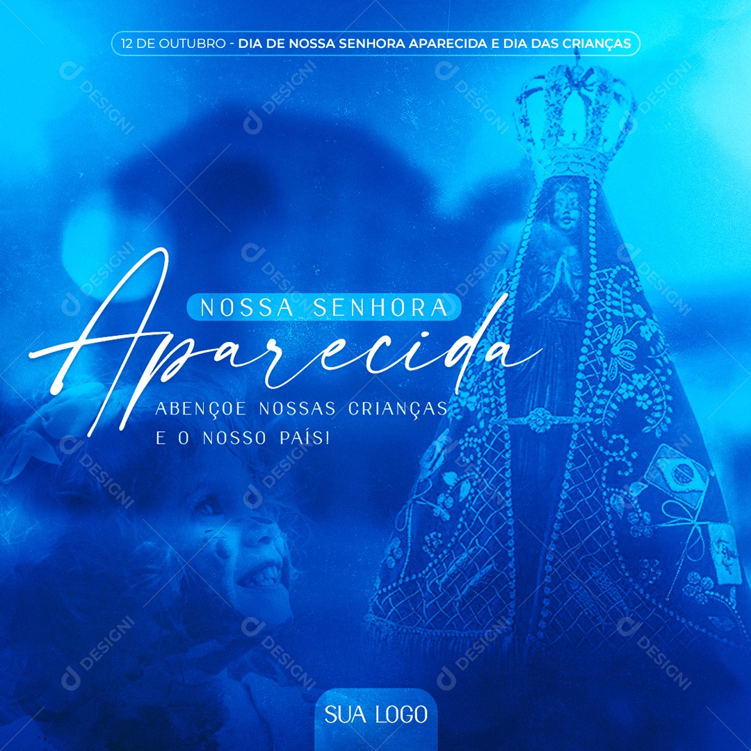 Dia de Nossa Senhora Aparecida 12 de Outubro Story Social Media PSD Editável